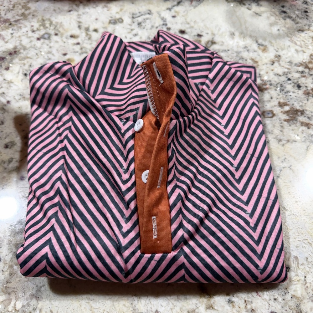 Stylish Pink and Black Striped Men's Shirt